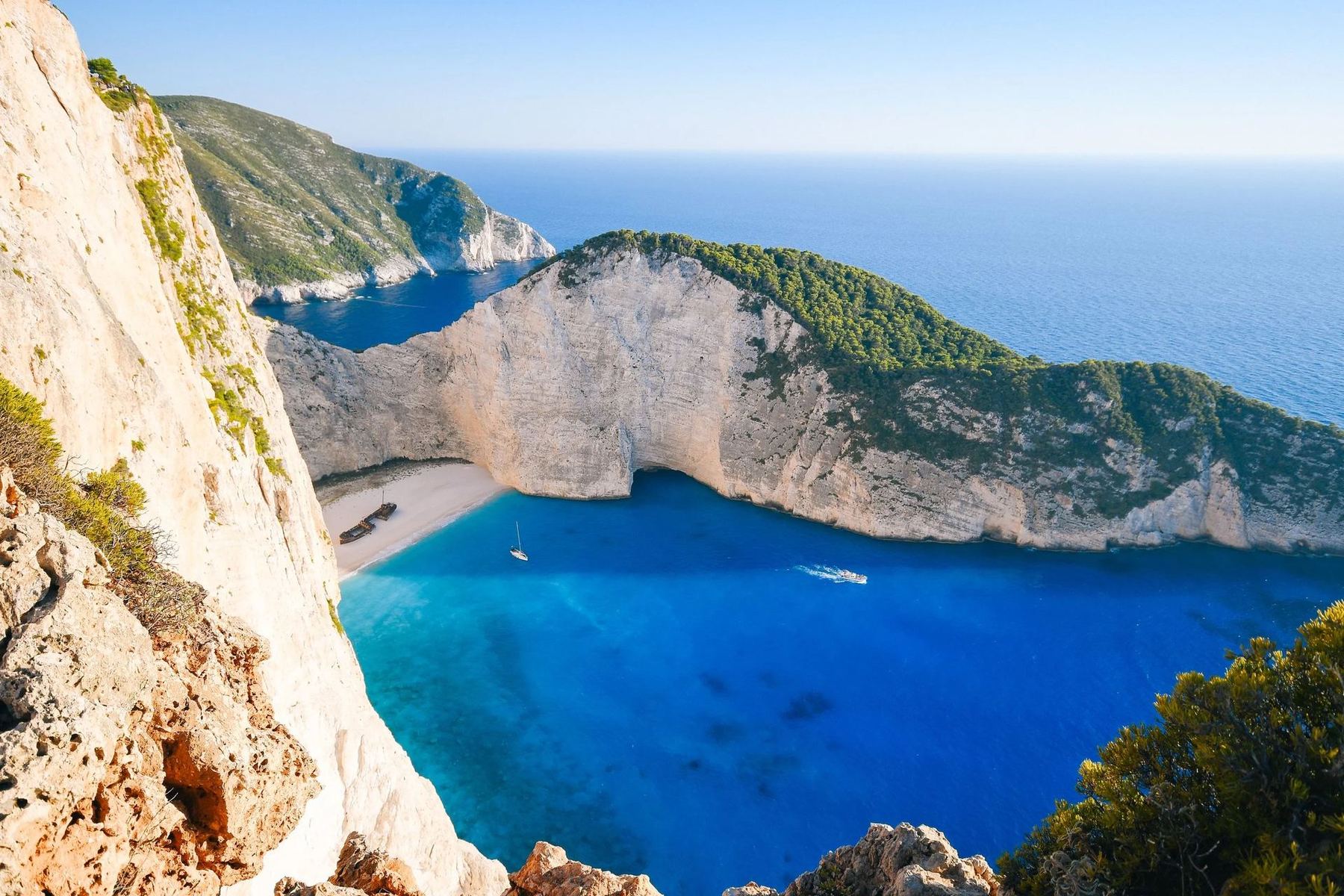 Navagio Bay on Zakynthos, Greece