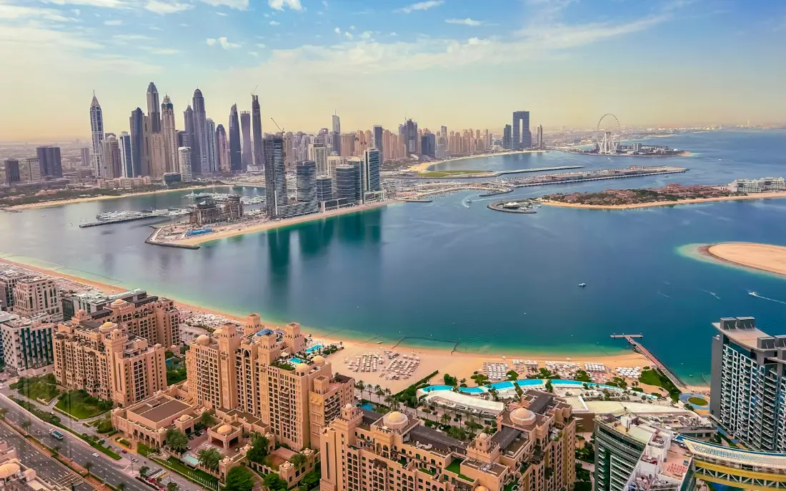 Dubai Marina from the air
