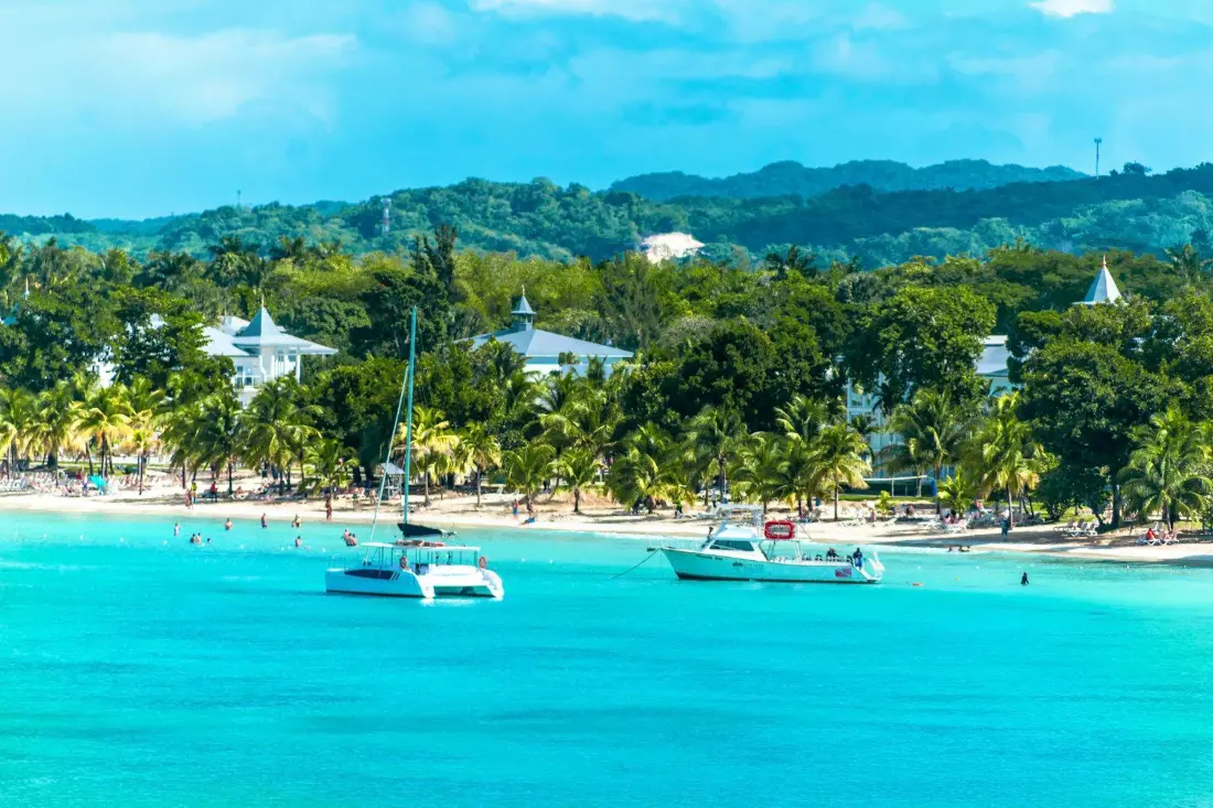 Reggae rhythms, white-sand coves and waterfalls in the hills.